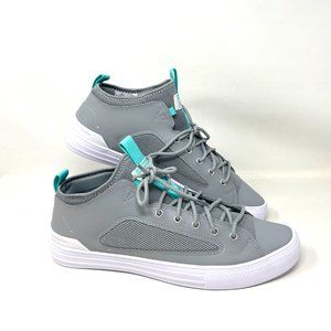 Converse Ctas Ultra OX ASH Grey Leather Mid Top Men's Sneakers Size 171679C